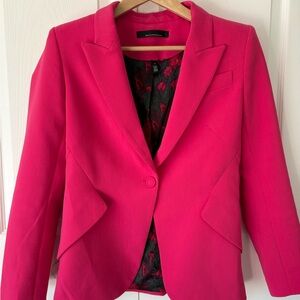 Women's WHBM Hot Pink Tailored Blazer